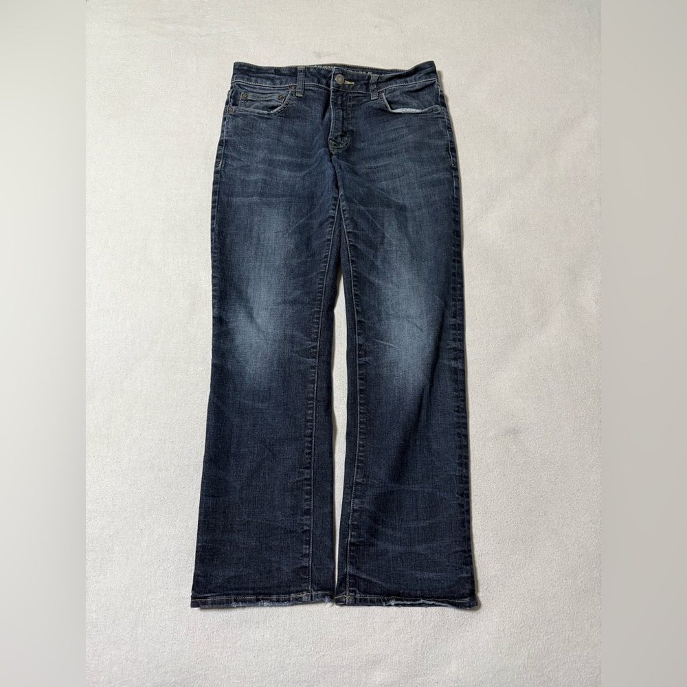 American Eagle Jeans Mens 29x28 Blue Original Straight Dark Wash Denim‎